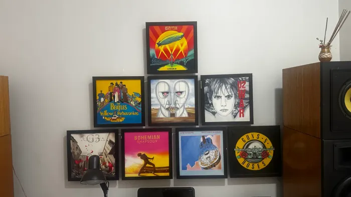Quadros de óleo sobre tela obra de arte álbuns de LP