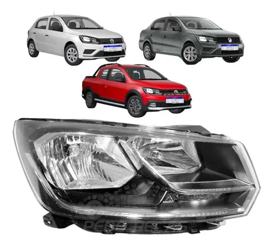 Farol Vw Gol Voyage G8 Saveiro G7 2017 2018 2019 A 2023 Ld Direito