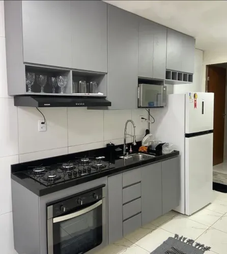 Cozinha planejada a partir de R$750 o metro no mdf branco 