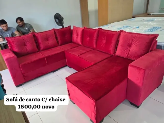 Sofá de canto com chaise novo