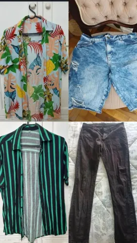 4 peças de roupas masculina