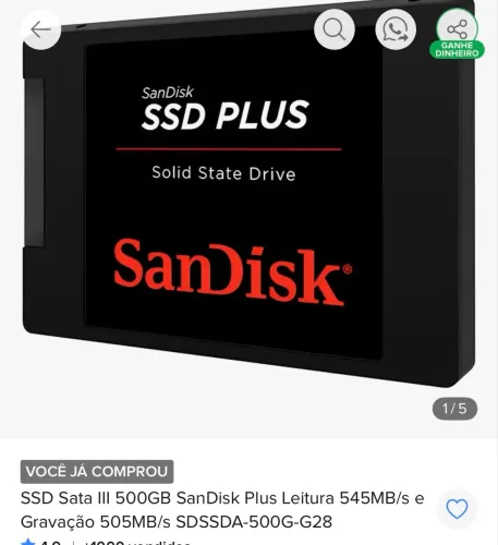 SDD 500 GB