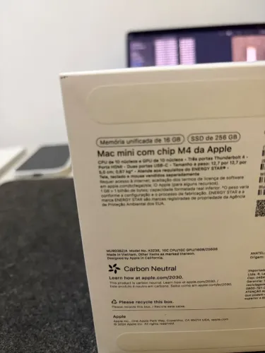 Mac mini M4 16GB RAM 256GB SSD ? Caixa + Nota 