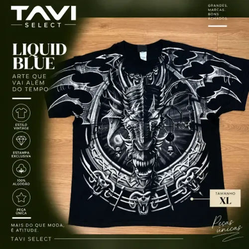 Camiseta Liquid Blue 2001 Dragão