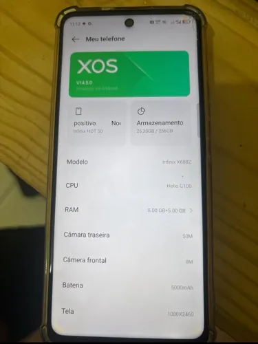 CELULAR INFINIX HOT 50 256GB | 8GB RAM