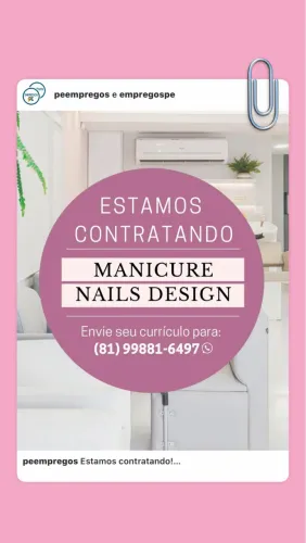 Vaga em salão de beleza