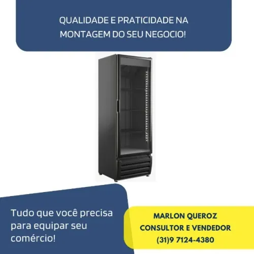 Cervejeira 500 Litros Porta de Vidro Braslar