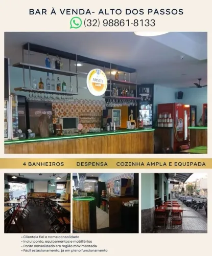 Bar/Restaurante passando o ponto no Alto dos Passos