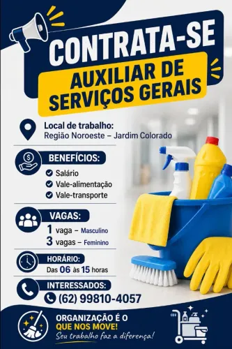 CONTRATA-SE - AUXILIAR DE SERVIÇOS GERAIS