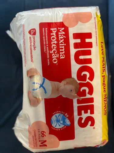 Fralda baggies máxima proteção M - 66 fraldas