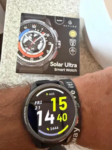 Relógio Smartwatch Haylou Solar Ultra com GPS