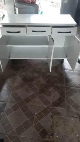 Vendo balcão de cozinha de aço usado em boas condições entrega grátis em aparecida 