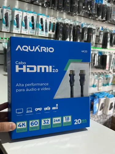 Cabo Hdmi de 20 Metros Ultra HD 4K - 2.0v - Novo