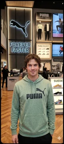 Agasalho Masculino de Moletom Puma Verde - Nova - Original - Tamanho G