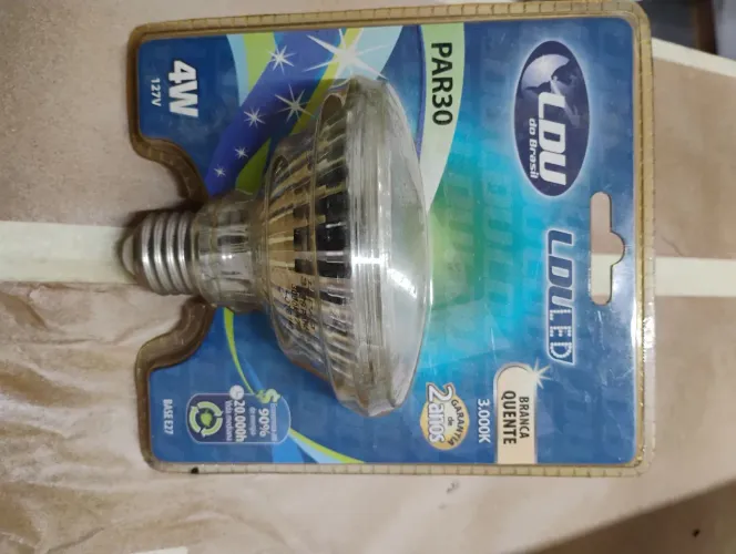 Título: Lâmpada LED PAR30 4W LDU - Branco Q 3 pares por 50,00uente 3000K (127V)
