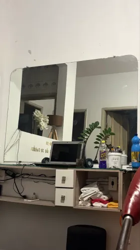 VIDRO/ ESPELHO/ Para barbearia ou salão 