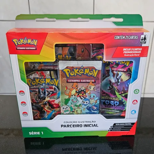 Pokémon TCG Box Coleção Ilustração Parceiro Inicial 