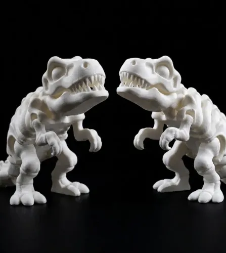Esqueleto Flexível de Tiranossauro Rex - 22cm, Sob Encomenda, Impressão 3D