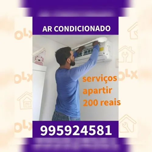 Instalação ar condicionado limpeza carga serviços