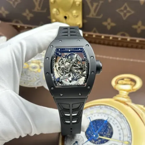 Relógio Richard Mille RM055 Preto, Caixa em Cerâmica, 49,9×42,7mm