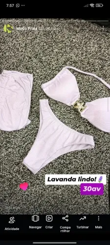 Biquíni tendência gringa ? 3 peças