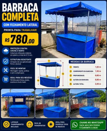 Barraca para eventos R$780,00