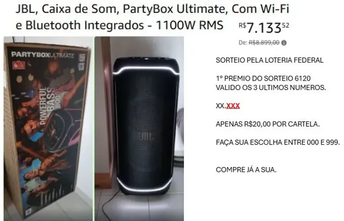 Caixa de som JBL 1100 Nova