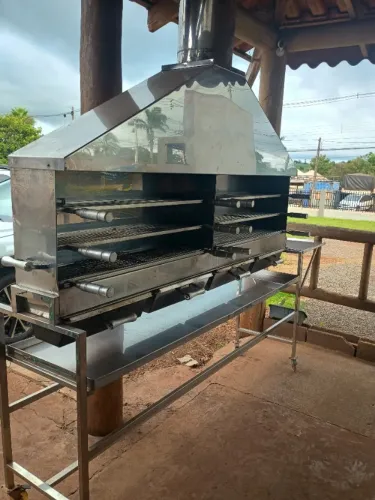 Churrasqueira de inox 2mt 