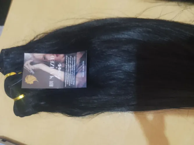 Cabelo semi humana fibra russa 60cm