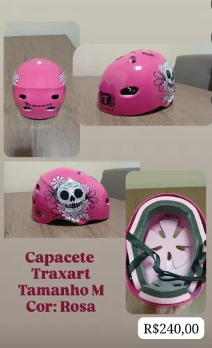 Capacete Traxart feminino Rosa