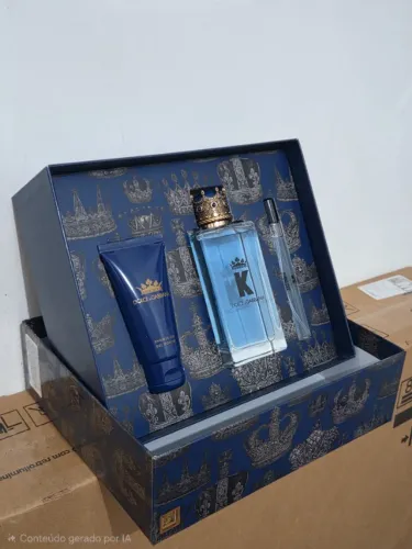 DOLCE & GABBANA COFFRET MASCULINO K EDT 100ML + GEL DE BANHO 50ML + TRAVEL SIZE