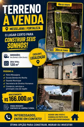 TERRENO À VENDA - MESSEJANA | FORTALEZA