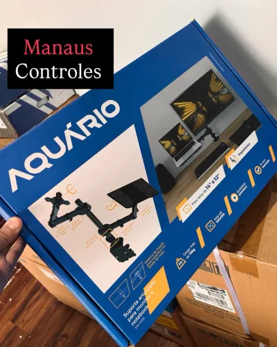 Suporte de Monitor Articulado com Base para Notebook - Ergonômico