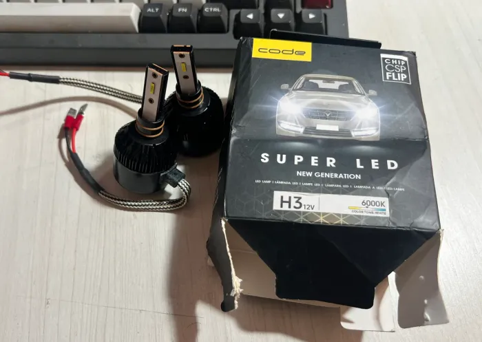 Kit Lâmpadas Super LED Code H3 12V 6000K
