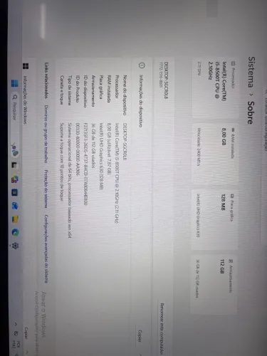 All in one NCR I5-8 8gb RAM SSD 128 gb
