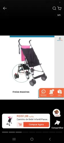 Carrinho de passeio AZUL