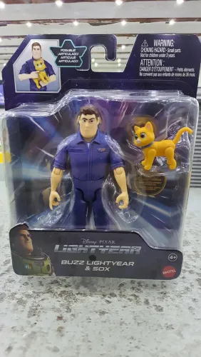 Boneco Figura BUZZ LIGHTYEAR & SOX - Disney pixar <br>SOX