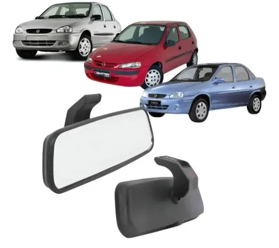 Espelho Retrovisor Interno Chevrolet Corsa Celta 2000 a 2010 - RX6659 Retrovex