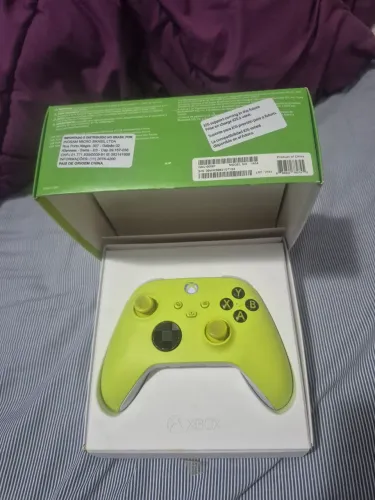 Controle xbox verde usado