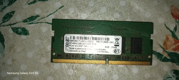 Memória ddr4 2133 MHz 4GB notebook