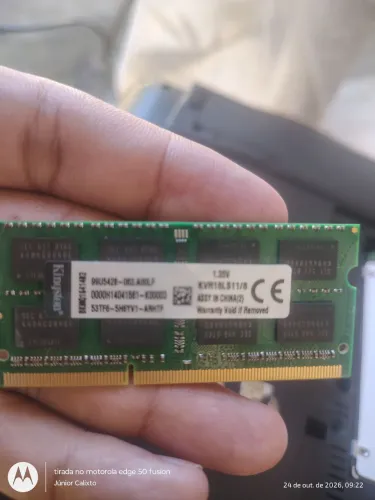 Memória ram ddr3 8gigas notebook 