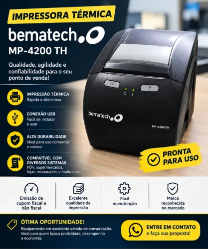 Impressora térmica bematech