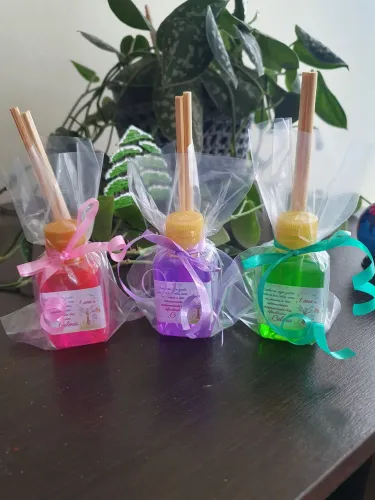 Kit com 10 difusores de ambiente personalizados - lembrancinha 