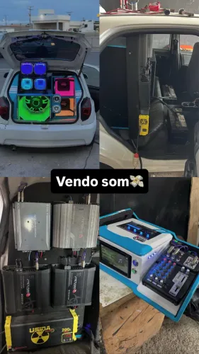 Vendo som ou troco por moto