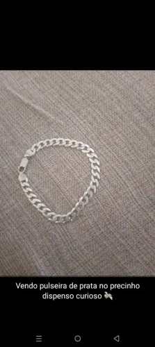 Vendo pulseira de prata