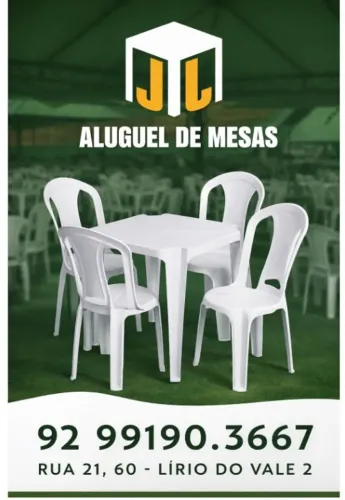 ALUGUEL DE MESAS