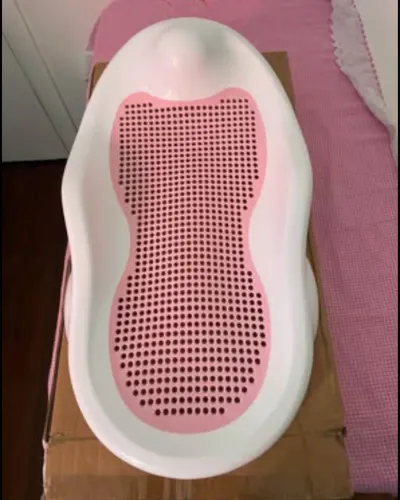 Rede De Proteção para Banheira -Rosa - Até 10kg - novo