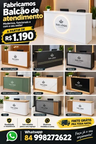 Fabricamos Balcão de atendimento