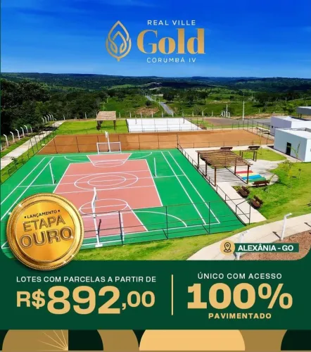Lotes no Condomínio Real Ville Gold Lago Corumbá lV Alexânia Goiás