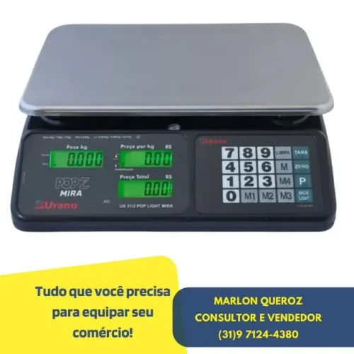 Balança Eletrônica 32 quilos Urano Nova